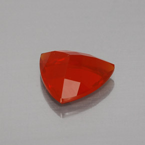 Opale di fuoco naturale arancione da 1,16 ct, trillion, trasparente