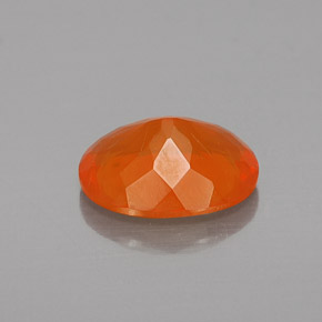 Opale di fuoco Arancione naturale da 1.32 ct, Taglio ovale, Trasparente