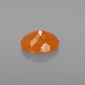 Opale di fuoco Arancione naturale da 2.10 ct, Taglio ovale, Trasparente