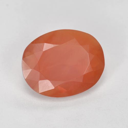 Opale di fuoco naturale arancione da 1,70 ct, taglio ovale, trasparente