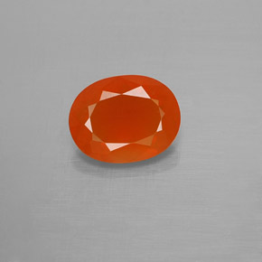 Opale di fuoco naturale arancione da 1,19 ct, taglio ovale, trasparente