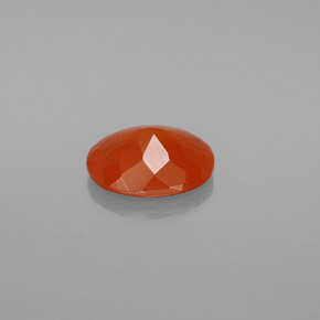 Opale di fuoco naturale arancione da 1,19 ct, taglio ovale, trasparente