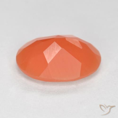 Opale di fuoco Arancio rossastro chiaro naturale da 1.55 ct, Ovale, Trasparente