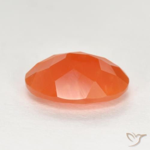 Opale di fuoco Arancio Medio naturale da 1.18 ct, Taglio ovale, Trasparente