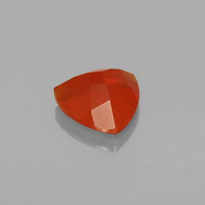 Opale di fuoco Arancione rossastra naturale da 1.97 ct, Taglio trillion, Trasparente