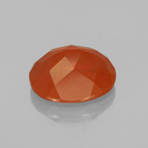 Opale di fuoco Arancione rossastra naturale da 4.76 ct, Taglio ovale, Trasparente