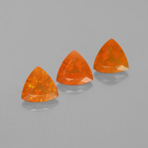 Opale di fuoco naturale arancione da  ct, trillion, trasparente