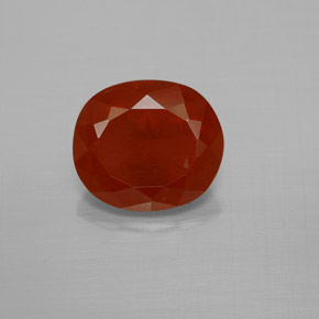 Opale di fuoco Arancione rossastra naturale da 2.57 ct, Taglio ovale, Trasparente