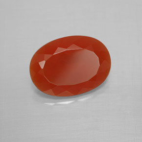 Opale di fuoco naturale arancione da 2,83 ct, taglio ovale, trasparente
