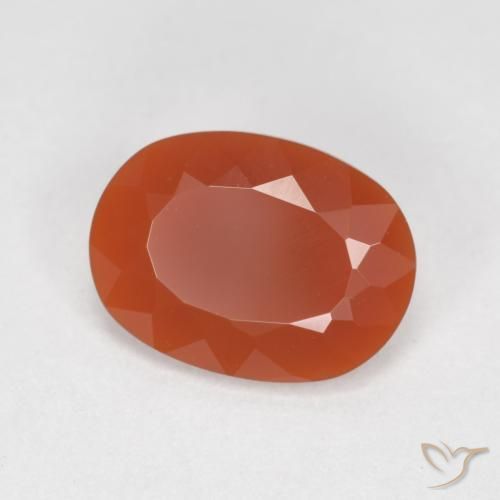 Opale di fuoco Rosso fuoco naturale da 1.12 ct, Ovale, Trasparente