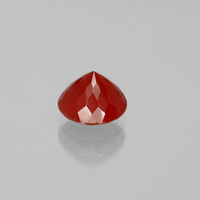 Opale di fuoco Arancione rossastra naturale da 1.40 ct, Taglio rotondo, Trasparente