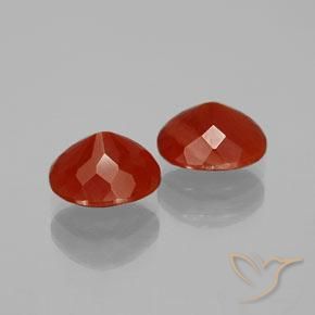 Gemme di Opale di fuoco Rosso medio naturale da 2.35 ct, Ovale, Trasparente
