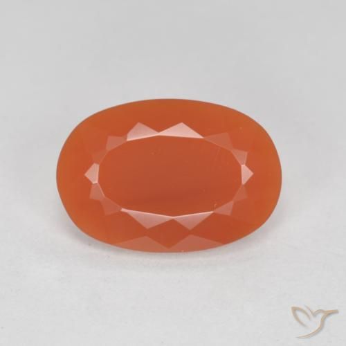 1.27ct Naturale Rosso fuoco Opale di fuoco, Ovale, Trasparente
