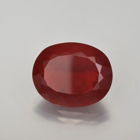 Opale di fuoco Rosso arancione naturale da 5.48 ct, Taglio ovale, Trasparente