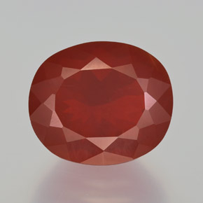 Opale di fuoco naturale rosso da 4,68 ct, trasparente, trasparente/traslucido