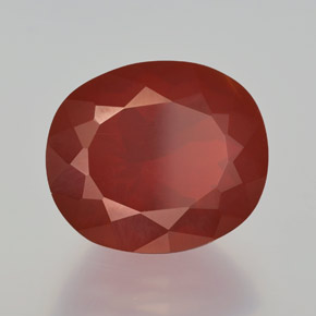 Opale di fuoco naturale rosso da 4,68 ct, trasparente, trasparente/traslucido