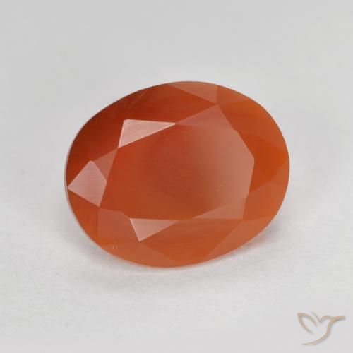 Opale di fuoco Rosso chiaro naturale da 1.74 ct, Ovale, Traslucido