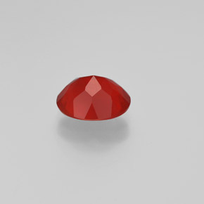 Opale di fuoco naturale arancione da 1,47 ct, taglio ovale, trasparente