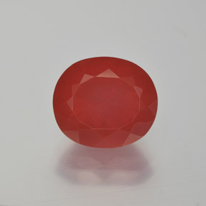 Opale di fuoco Rosso medio naturale da 2.50 ct, Taglio ovale, Traslucido