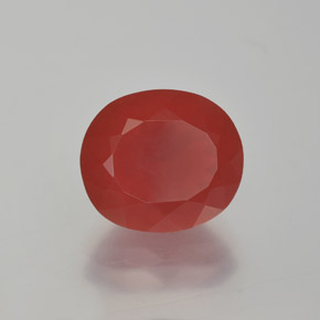 Opale di fuoco Rosso medio naturale da 2.50 ct, Taglio ovale, Traslucido