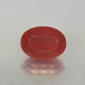 Opale di fuoco Rosso fuoco naturale da 1.90 ct, Taglio ovale, Traslucido