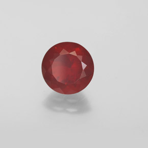 Opale di fuoco naturale rosso da 1,27 ct, trasparente, trasparente/traslucido