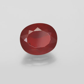 Opale di fuoco naturale rosso da 1,95 ct, trasparente, trasparente/traslucido