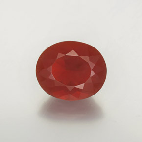 Opale di fuoco naturale rosso da 2,96 ct, trasparente, trasparente/traslucido