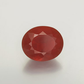 Opale di fuoco naturale rosso da 2,96 ct, trasparente, trasparente/traslucido