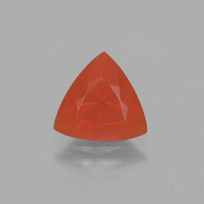 Opale di fuoco Arancione naturale da 2.11 ct, Taglio trillion, Trasparente