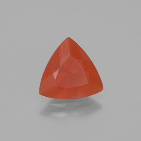 Opale di fuoco Arancione naturale da 2.11 ct, Taglio trillion, Trasparente