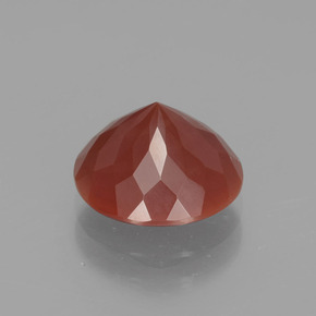 Opale di fuoco naturale arancione da 2,11 ct, taglio rotondo, trasparente
