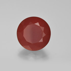 Opale di fuoco Arancione rossastra naturale da 4.74 ct, Taglio rotondo, Traslucido