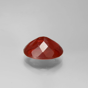 Opale di fuoco Rosso medio naturale da 2.40 ct, Taglio ovale, Traslucido