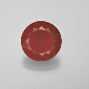 Opale di fuoco Arancione rossastra naturale da 2.58 ct, Taglio rotondo, Traslucido