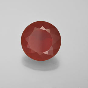 Opale di fuoco Arancione rossastra naturale da 2.58 ct, Taglio rotondo, Traslucido