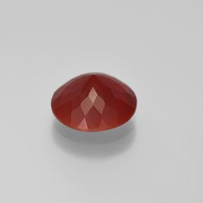Opale di fuoco Arancione rossastra naturale da 2.58 ct, Taglio rotondo, Traslucido