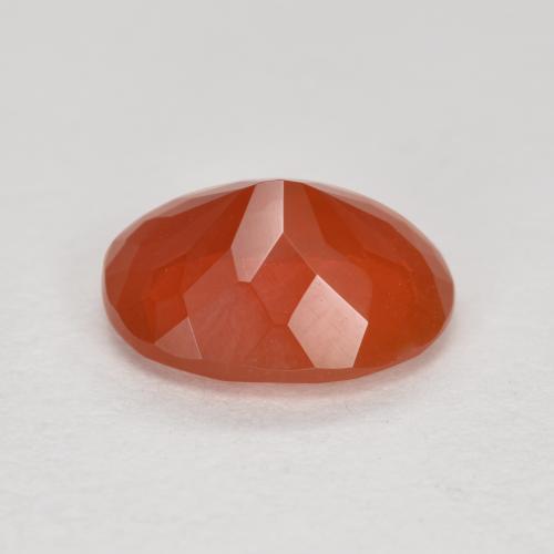 Opale di fuoco Rosso arancione naturale da 1.32 ct, Taglio ovale, Trasparente