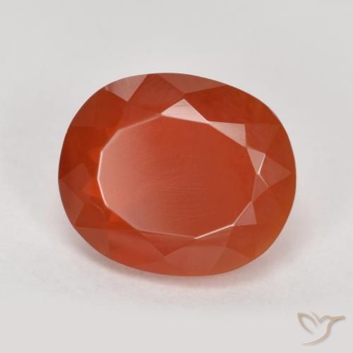 Opale di fuoco Rosso arancione naturale da 1.85 ct, Ovale, Trasparente