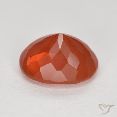 Opale di fuoco Rosso arancione naturale da 1.85 ct, Ovale, Trasparente