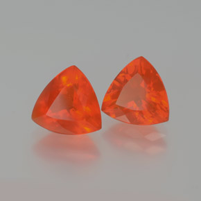 Opale di fuoco naturale arancione da  ct, trillion, trasparente
