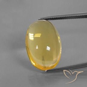 15.79ct Naturale Arancione-Oro Opale di fuoco, Ovale, Trasparente