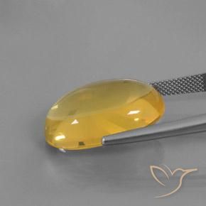 Opale di fuoco Arancione-Oro naturale da 15.79 ct, Ovale, Trasparente