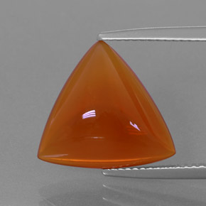 Opale di fuoco Arancione naturale da 5.21 ct, Taglio trillion, Trasparente