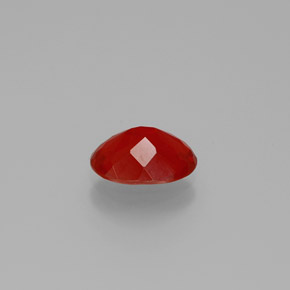Opale di fuoco naturale arancione da 0,89 ct, taglio ovale, trasparente