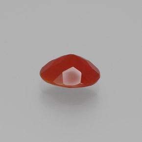 Opale di fuoco naturale rosso da 0,64 ct, taglio ovale, trasparente