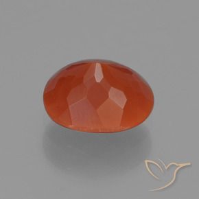 Opale di fuoco Rosso fuoco naturale da 0.85 ct, Ovale, Traslucido