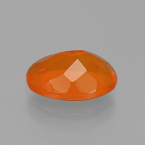 Opale di fuoco naturale arancione da 2,00 ct, taglio ovale, trasparente