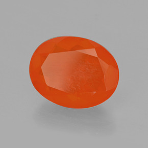 Opale di fuoco Arancia Fuoco naturale da 1.79 ct, Taglio ovale, Trasparente