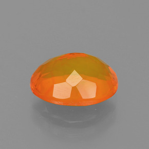 Opale di fuoco Arancione naturale da 1.59 ct, Taglio ovale, Trasparente